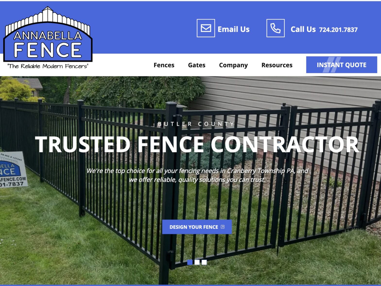 Photo of a Cranberry Township Pennsylvania fence company