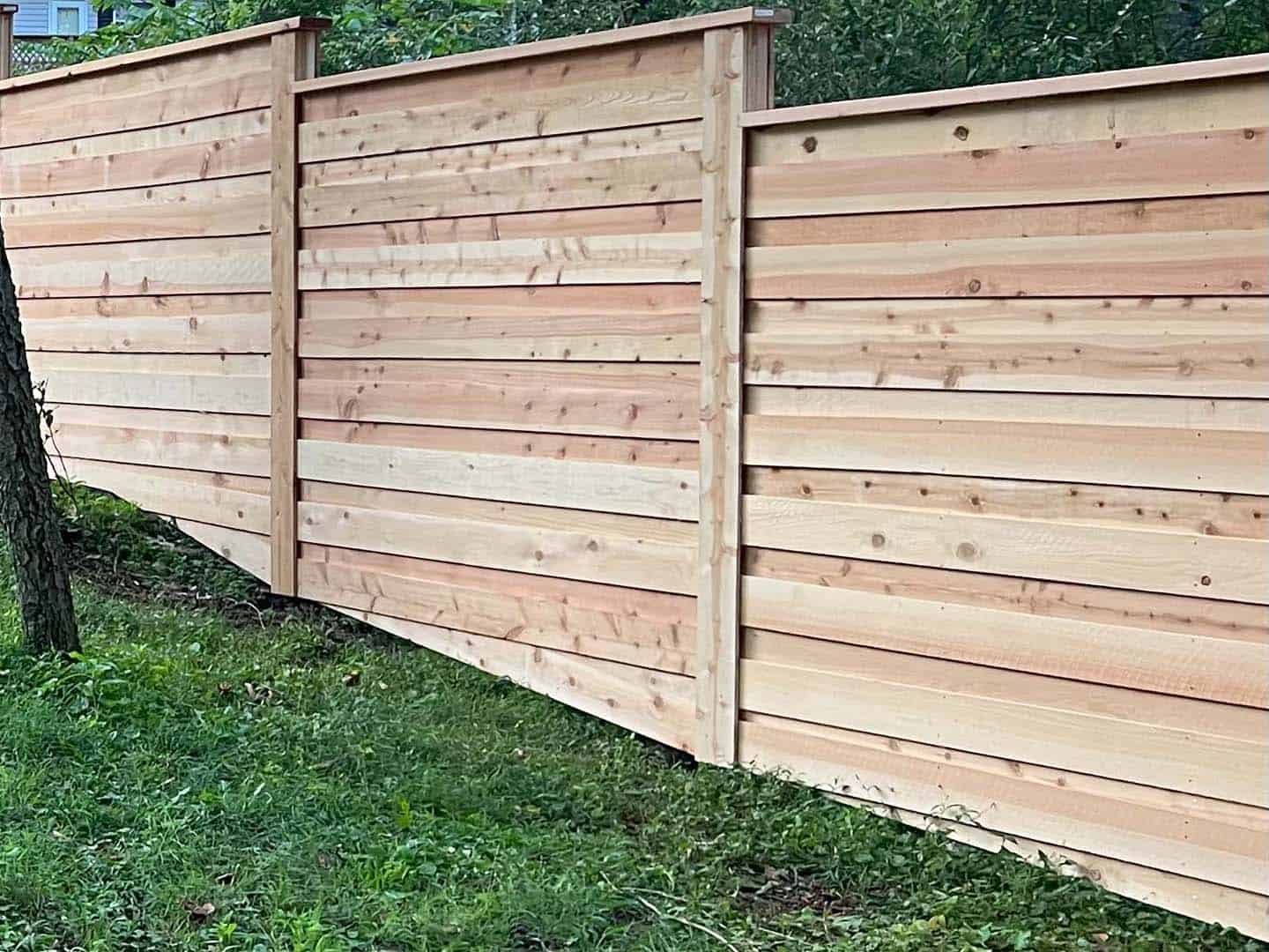 Photo of a wood privacy fence in Brighton PA