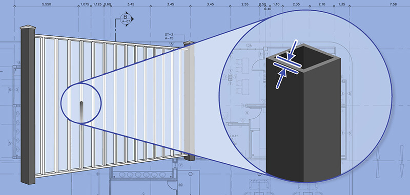 Aluminum fence pickets